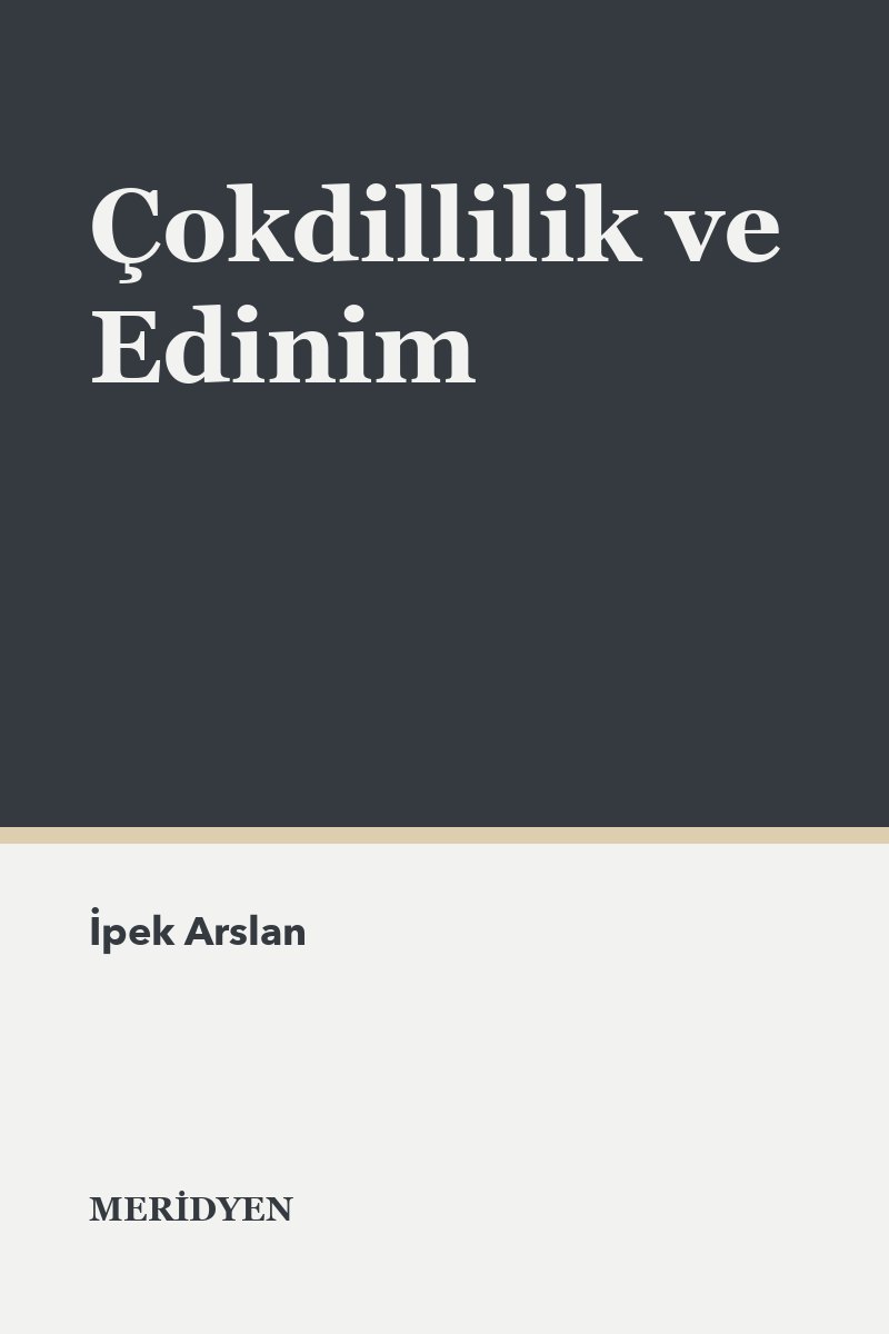 Çokdillilik ve Edinim