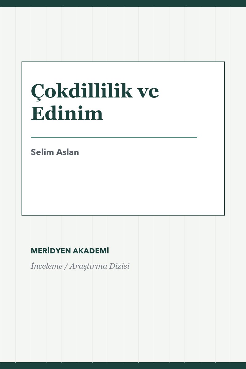 Çokdillilik ve Edinim