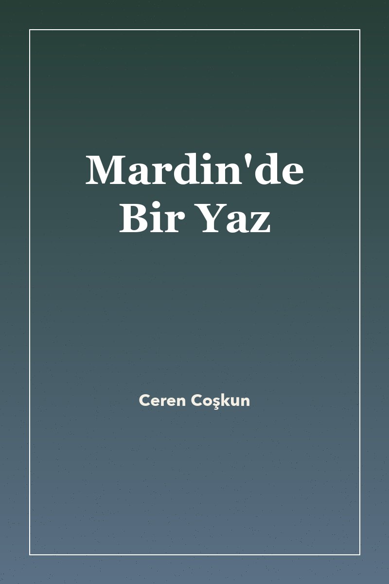 Mardin'de Bir Yaz