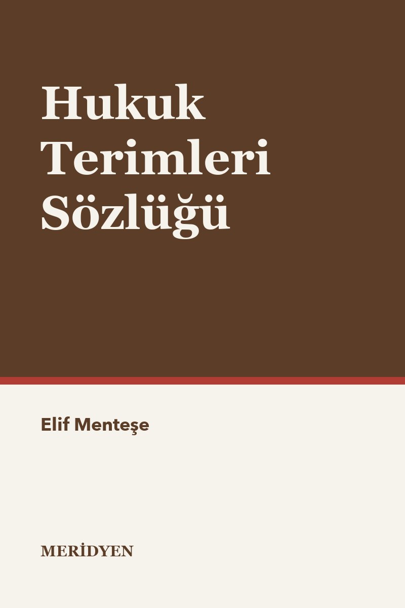 Hukuk Terimleri Sözlüğü