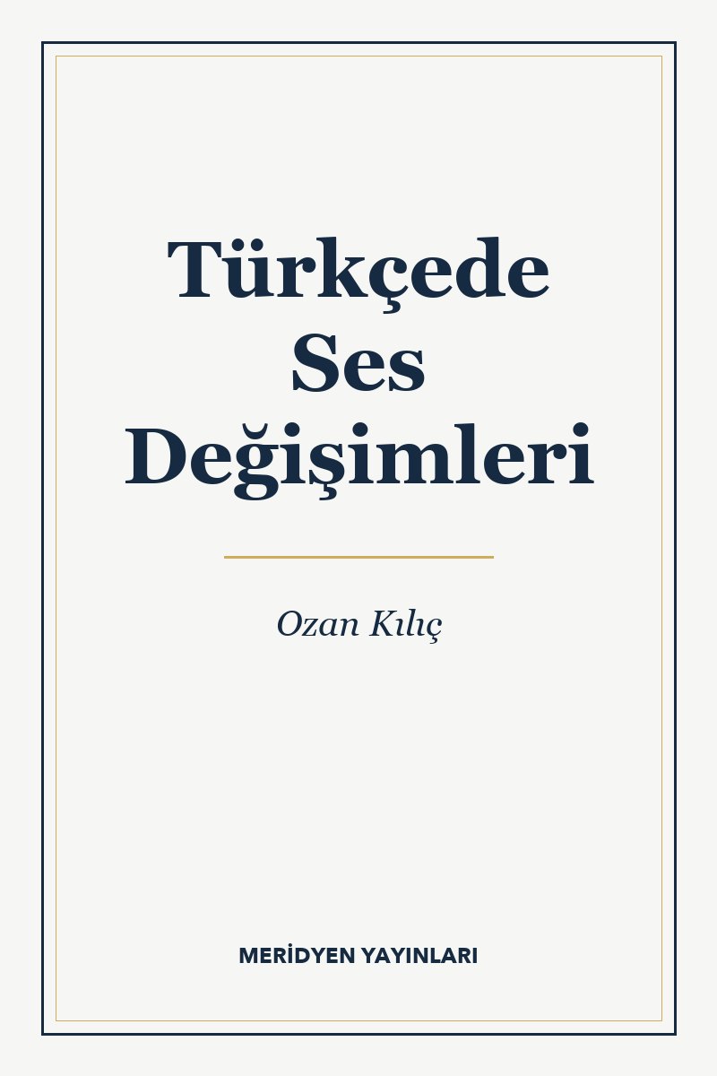 Türkçede Ses Değişimleri