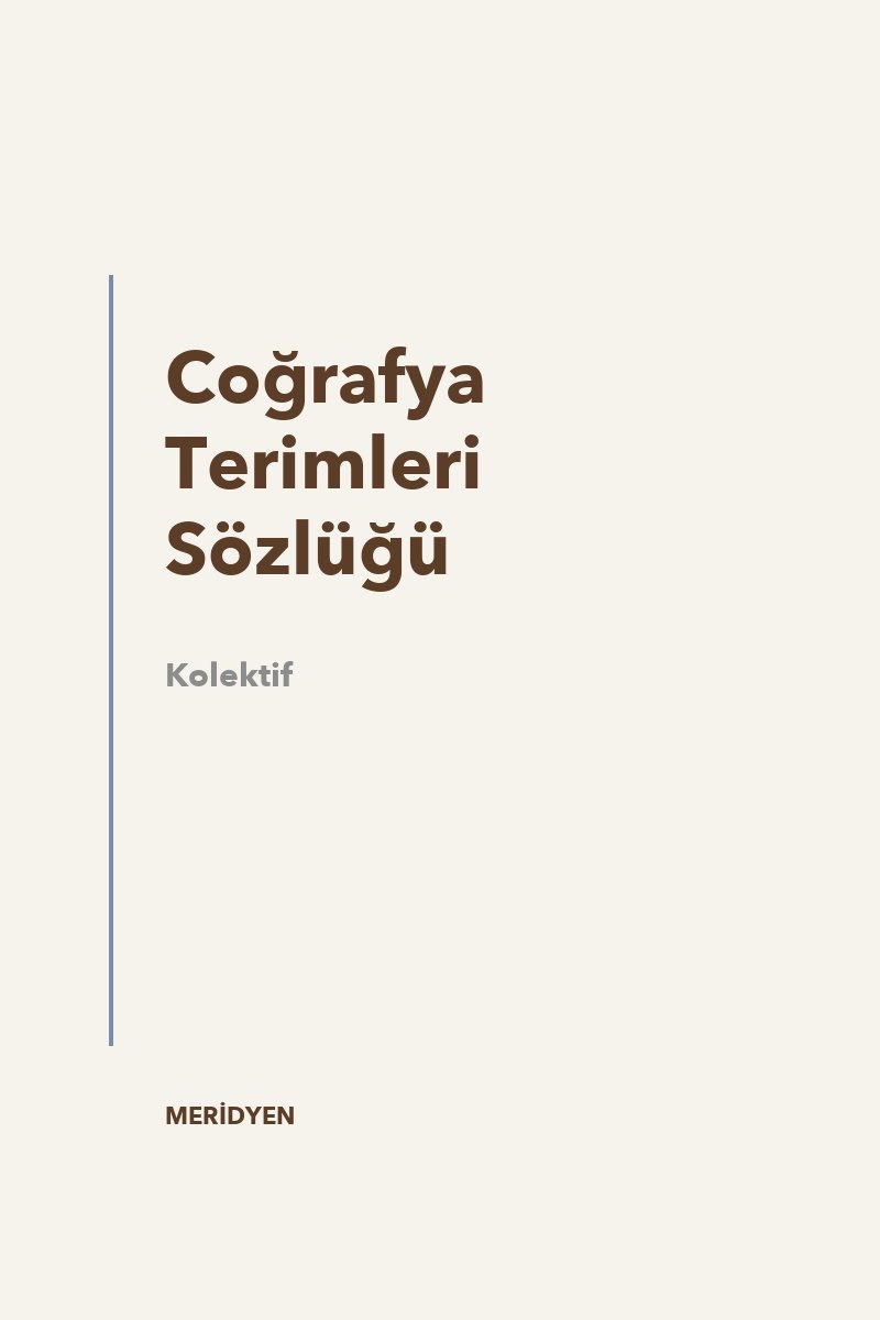 Coğrafya Terimleri Sözlüğü