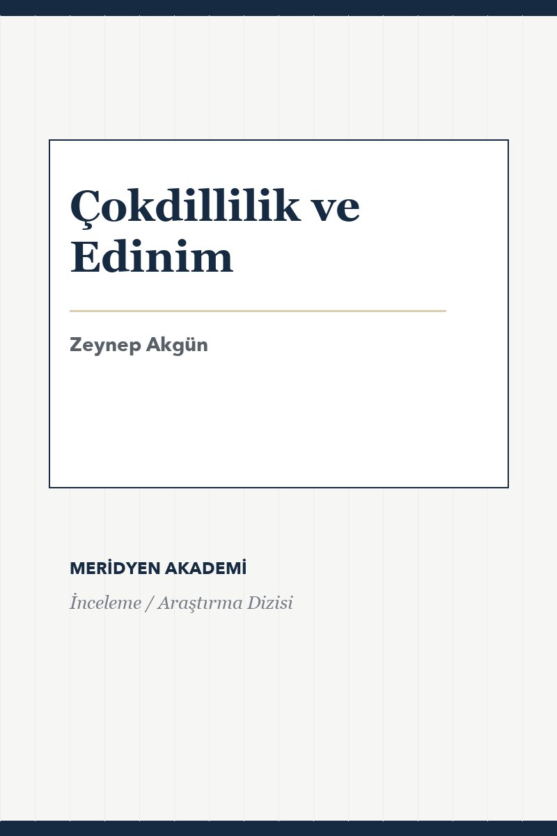 Çokdillilik ve Edinim